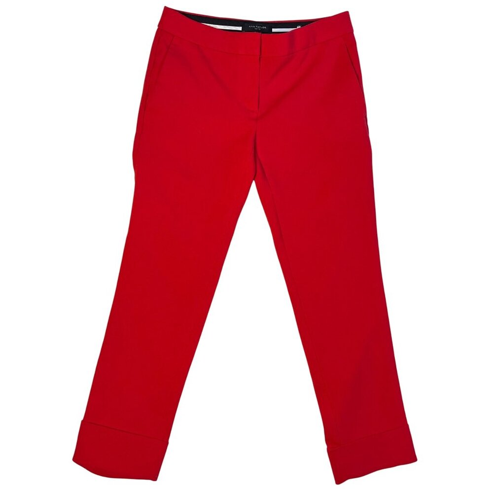 Ann Taylor Petite Red Dress Pants Size 00P